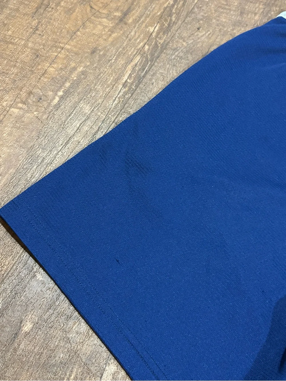 Nike Royal Blue Kids Athletic Shorts with Light Blue Swoosh and White Waistband